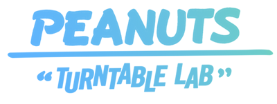 Turntable Lab: Peanuts Comic Strip Record Mat Slipmat - Blue —