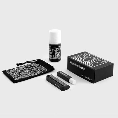 AM Clean Sound: Keith Haring Vinyl Cleaning Kit (Brush, Vinyl Cloth + Cleaner, Stylus Cleaner)