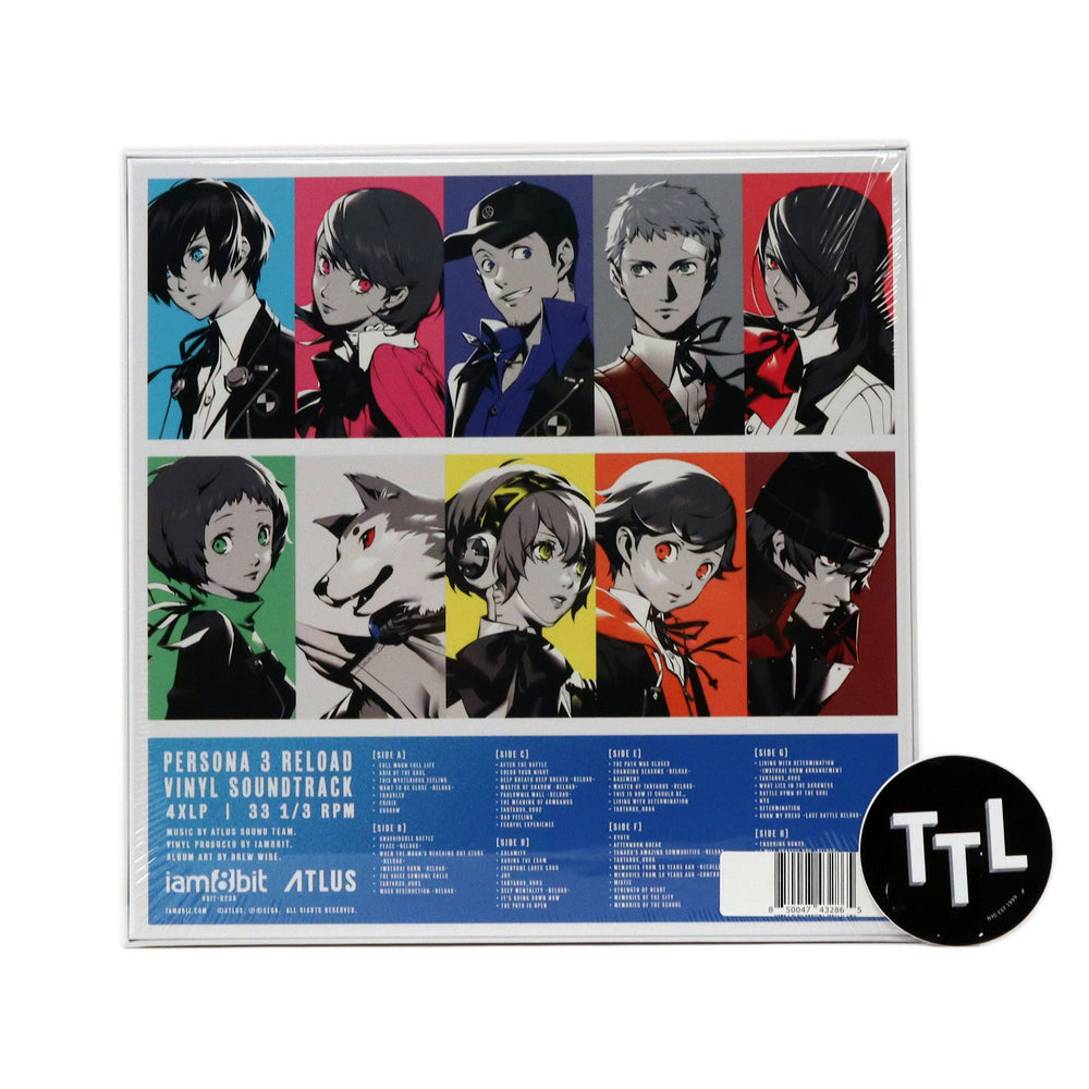 Atlus Sound Team: Persona 3 Reload Soundtrack (Colored Vinyl) Vinyl 4LP Boxset