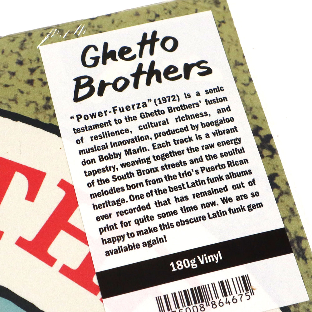 Ghetto Brothers: Power-Fuerza Vinyl LP