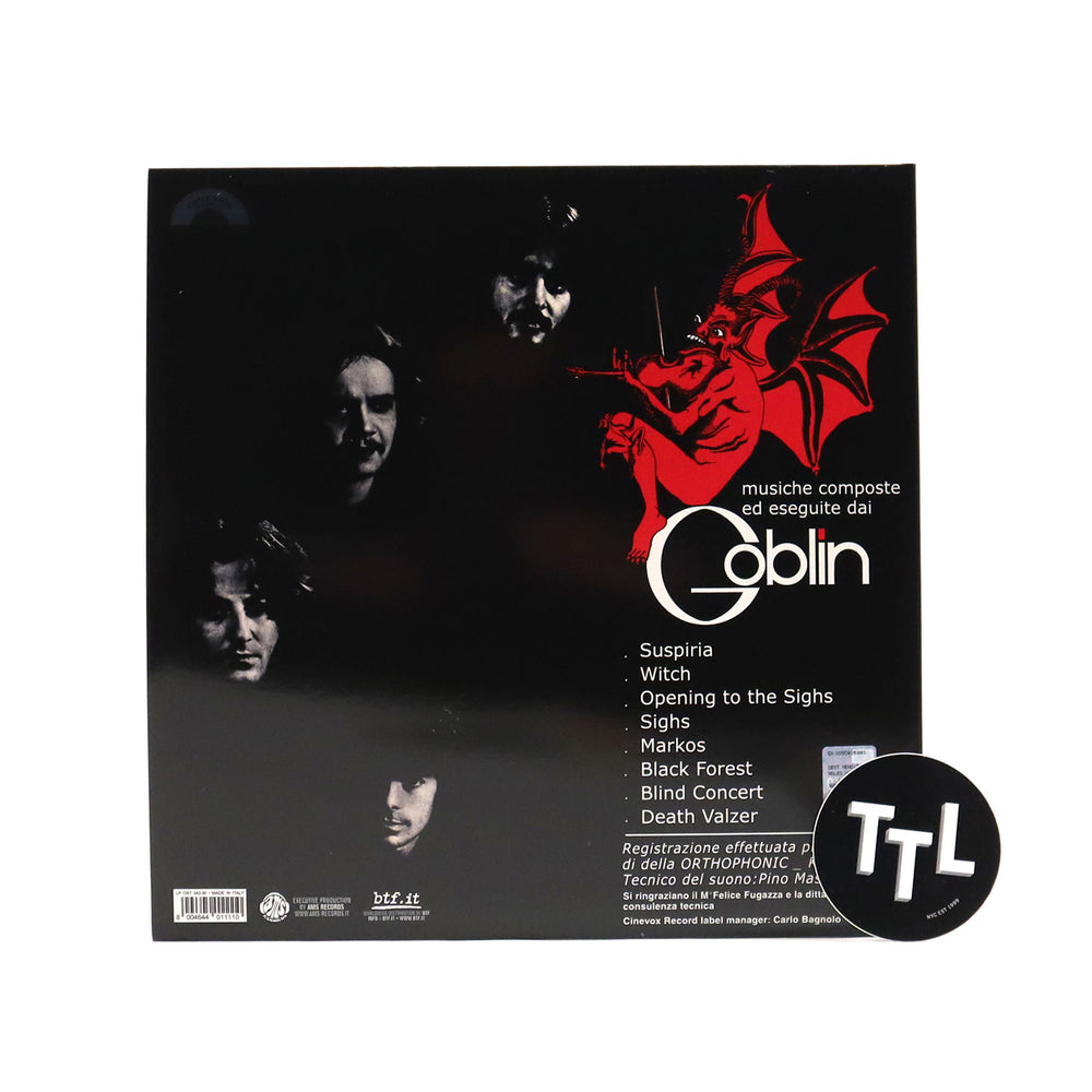 Goblin: Suspiria Soundtrack (Blue Iris Colored Vinyl) Vinyl LP