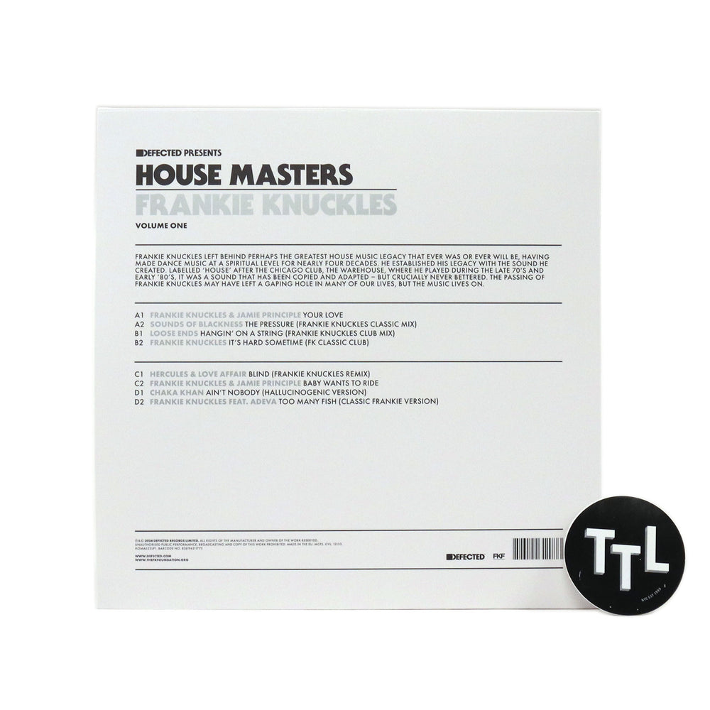 Frankie Knuckles: House Masters Vol.1 Vinyl 2LP