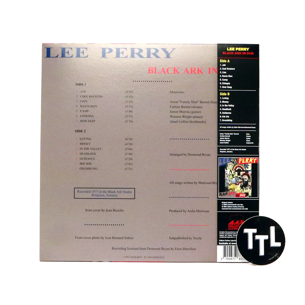 Lee Scratch Perry: Black Ark in Dub (Colored Vinyl) Vinyl LP