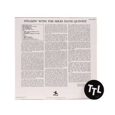 Miles Davis: Steamin' With The Miles Davis Quintet Vinyl LP