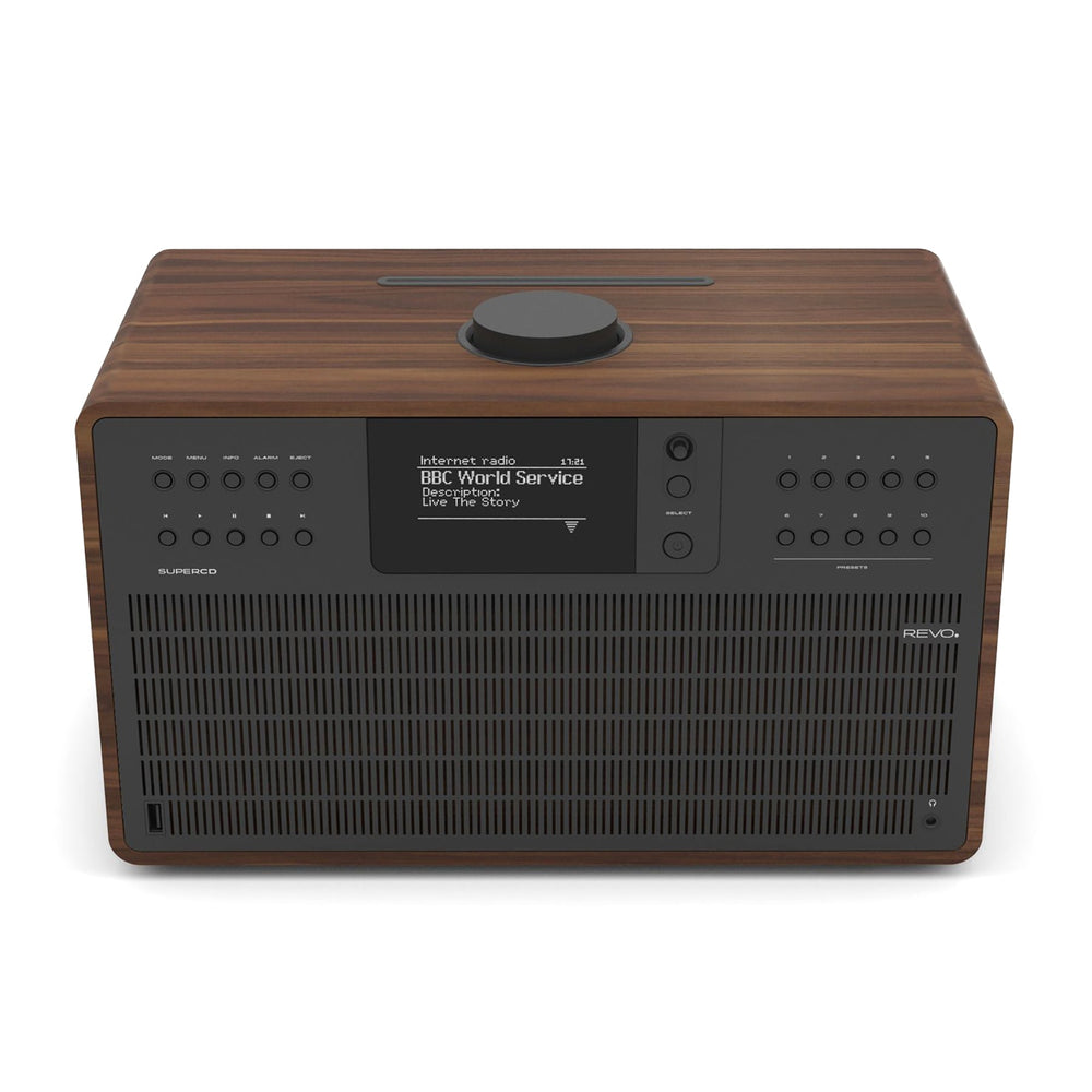 Revo: SuperCD Music System - Walnut / Black (Open Box Special)