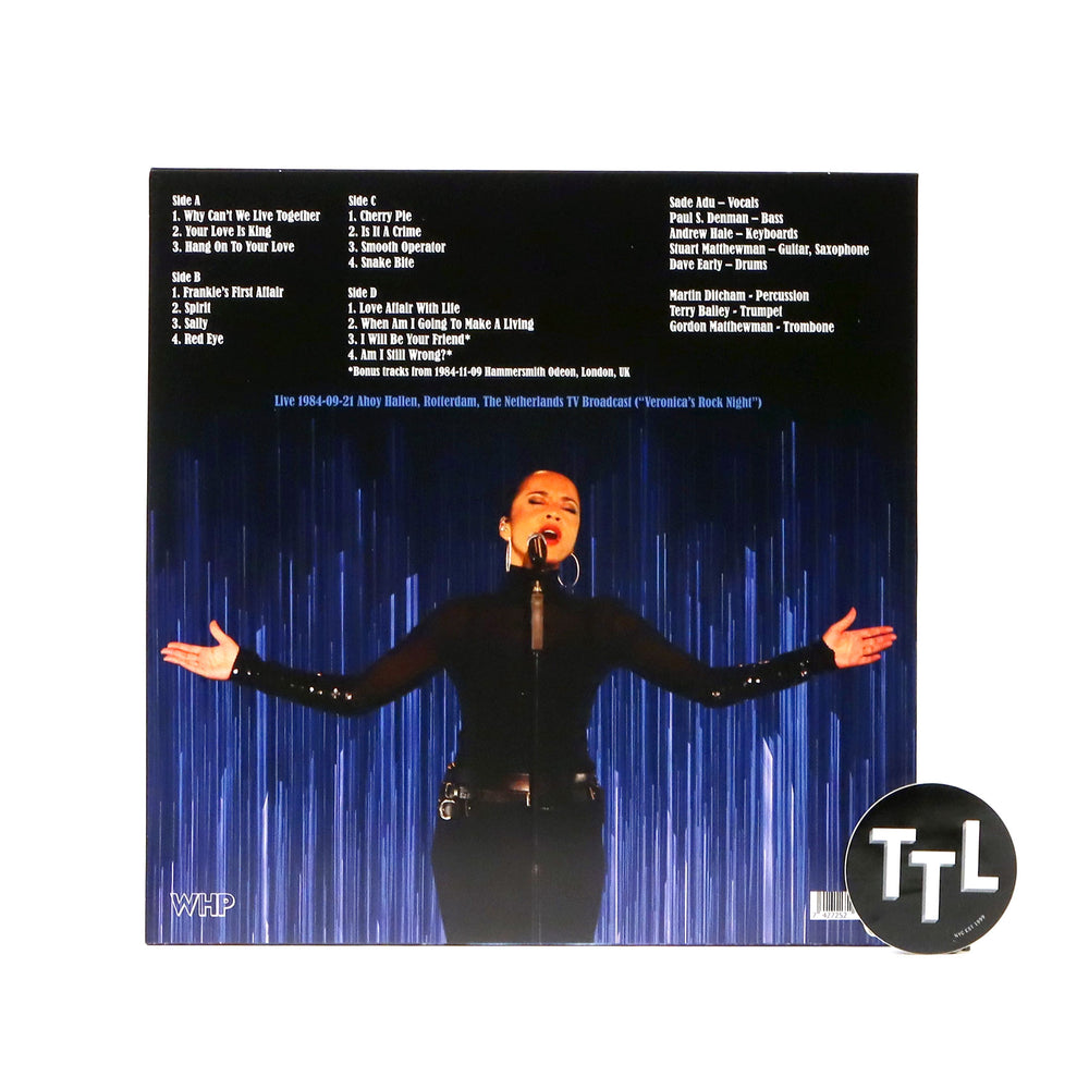 Sade: Live - 1984-09-21 Ahoy Hallen, Rotterdam Vinyl 2LP