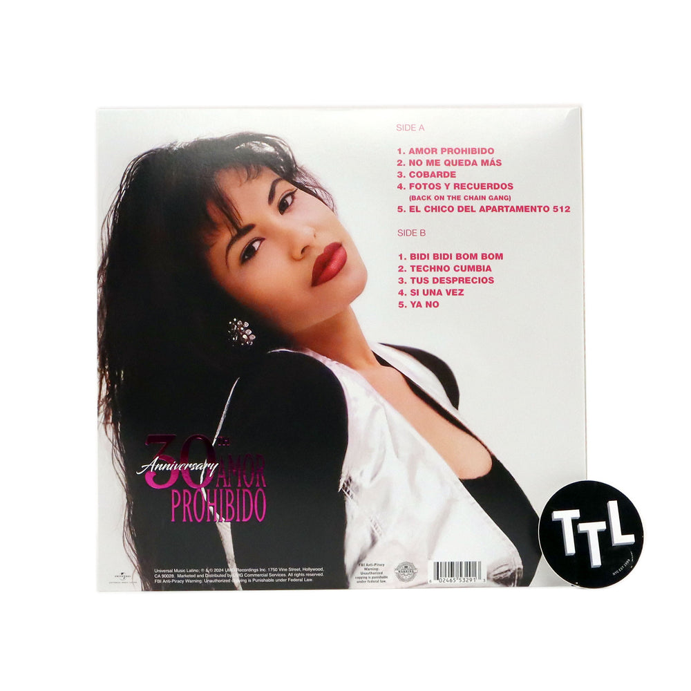 Selena: Amor Prohibido - 30th Anniversary Edition (Colored Vinyl) Vinyl LP