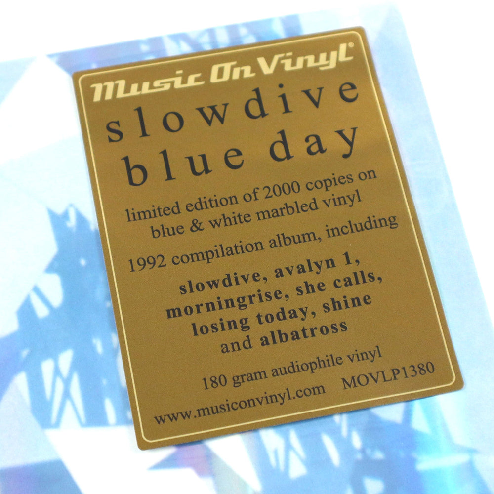 Slowdive: Blue Day (Blue & White Marble Colored Vinyl) Vinyl LP