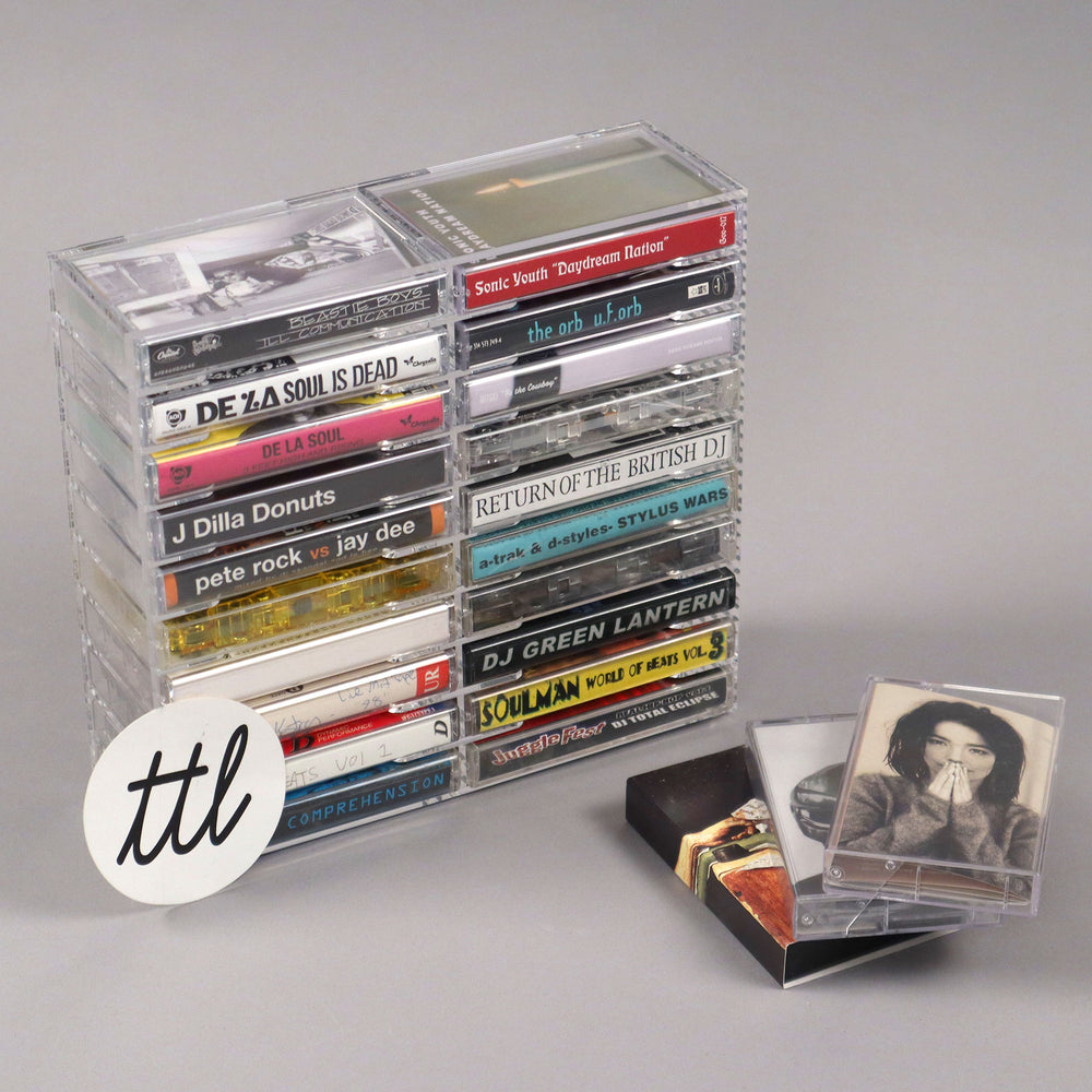 Cassette Club: Acrylic Cassette Tape Holder - 20 Tapes