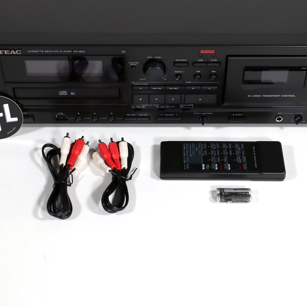 TEAC AD-850-SE Black / Reproductor de Cassette + CD
