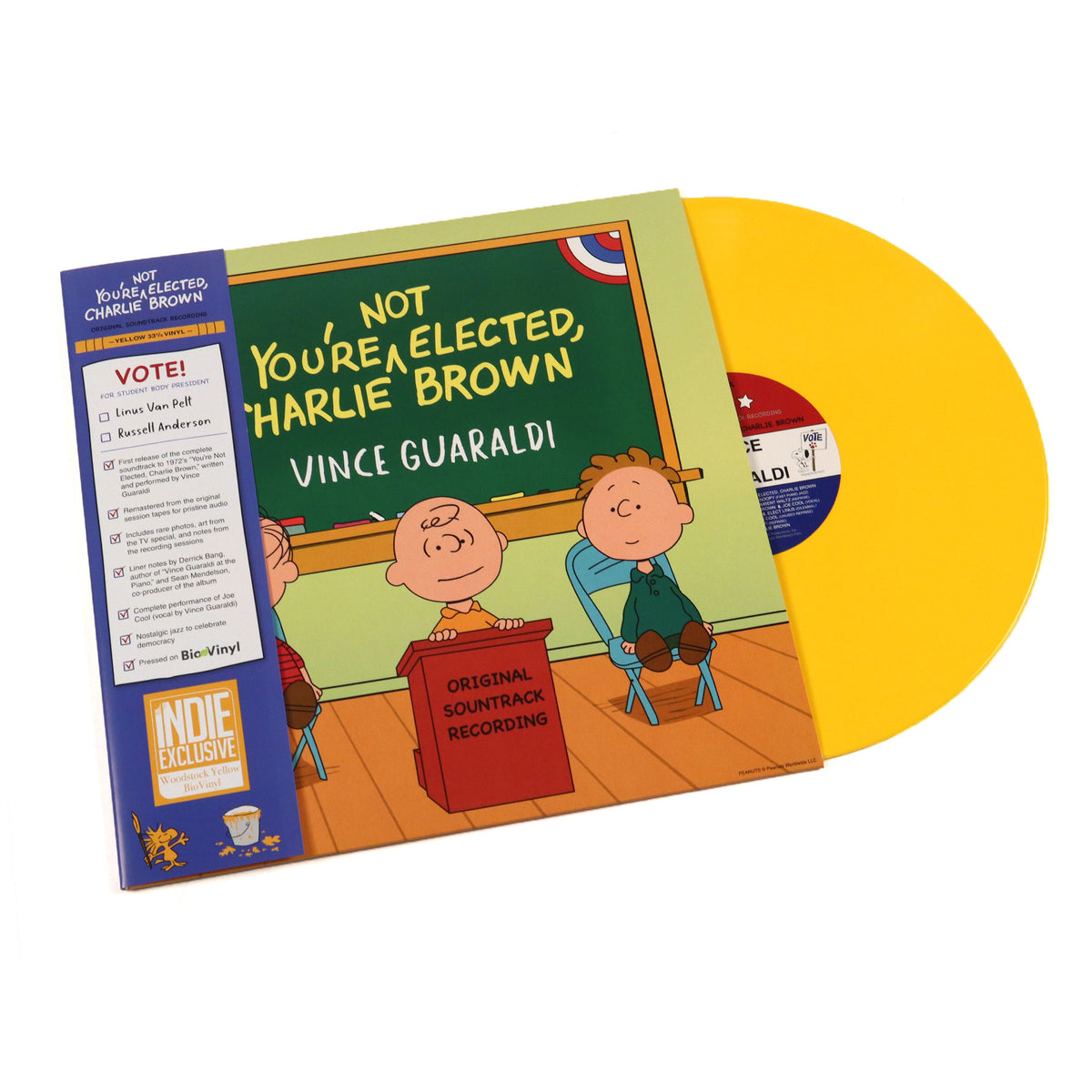 Vince Guaraldi: You're Not Elected, Charlie Brown (Indie Exclusive Colored  Vinyl) Vinyl LP