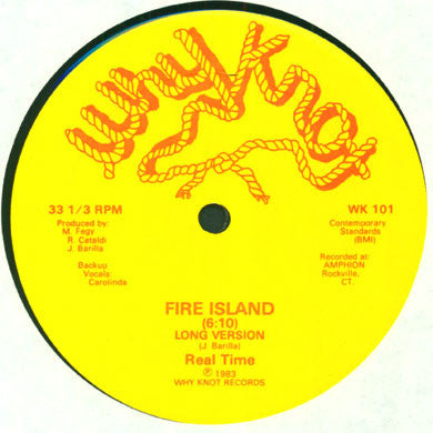 Real Time: Fire Island 12" (Original Pressing)