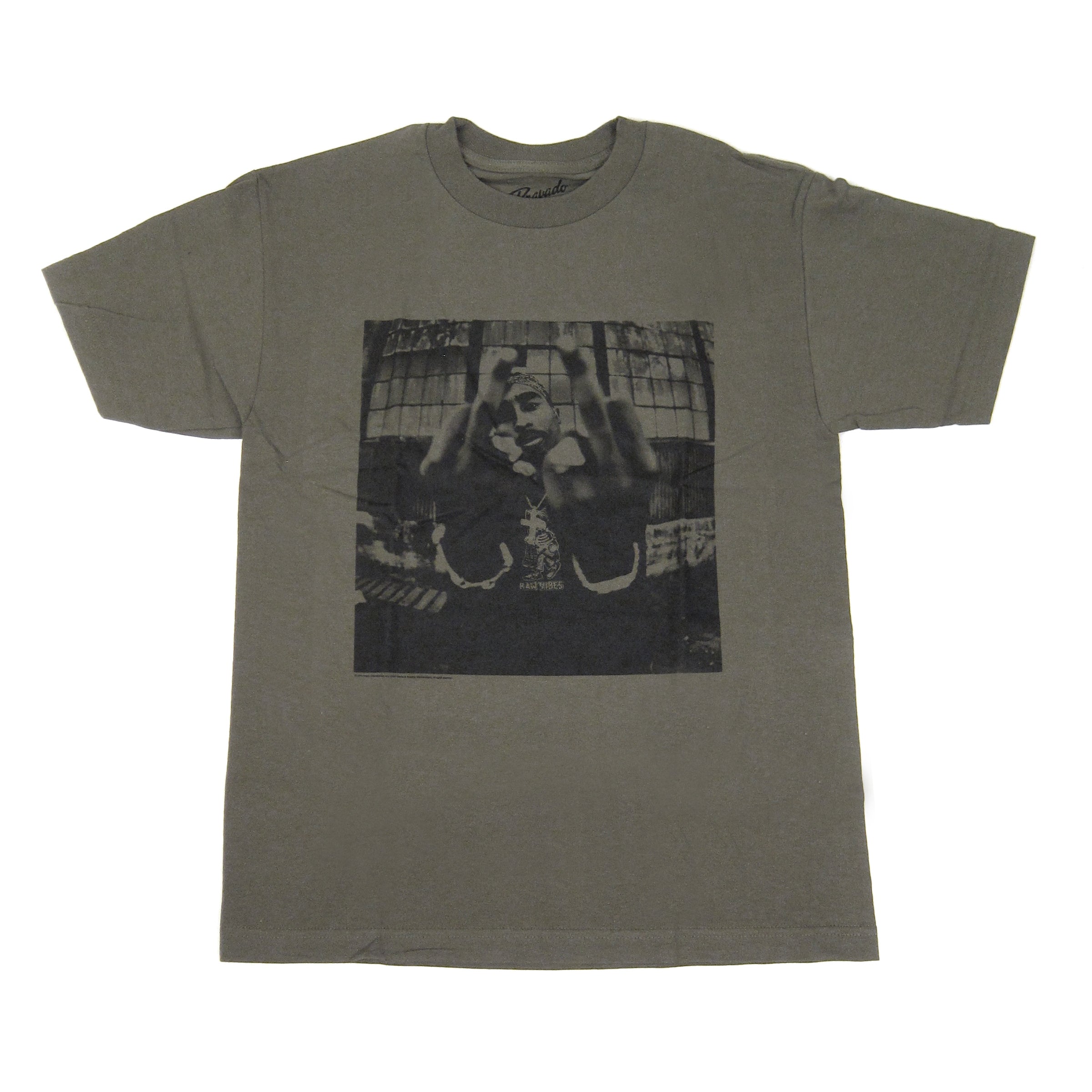 2Pac: Bold Army Shirt - Olive — TurntableLab.com