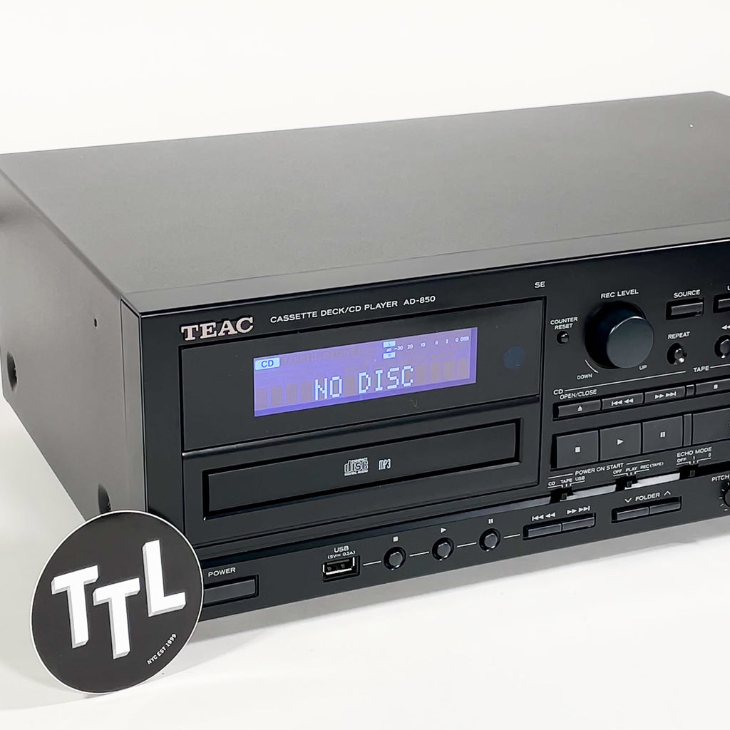 Teac: AD-850 Cassette Player / Player Recorder (AD850SEB) — / USB CD