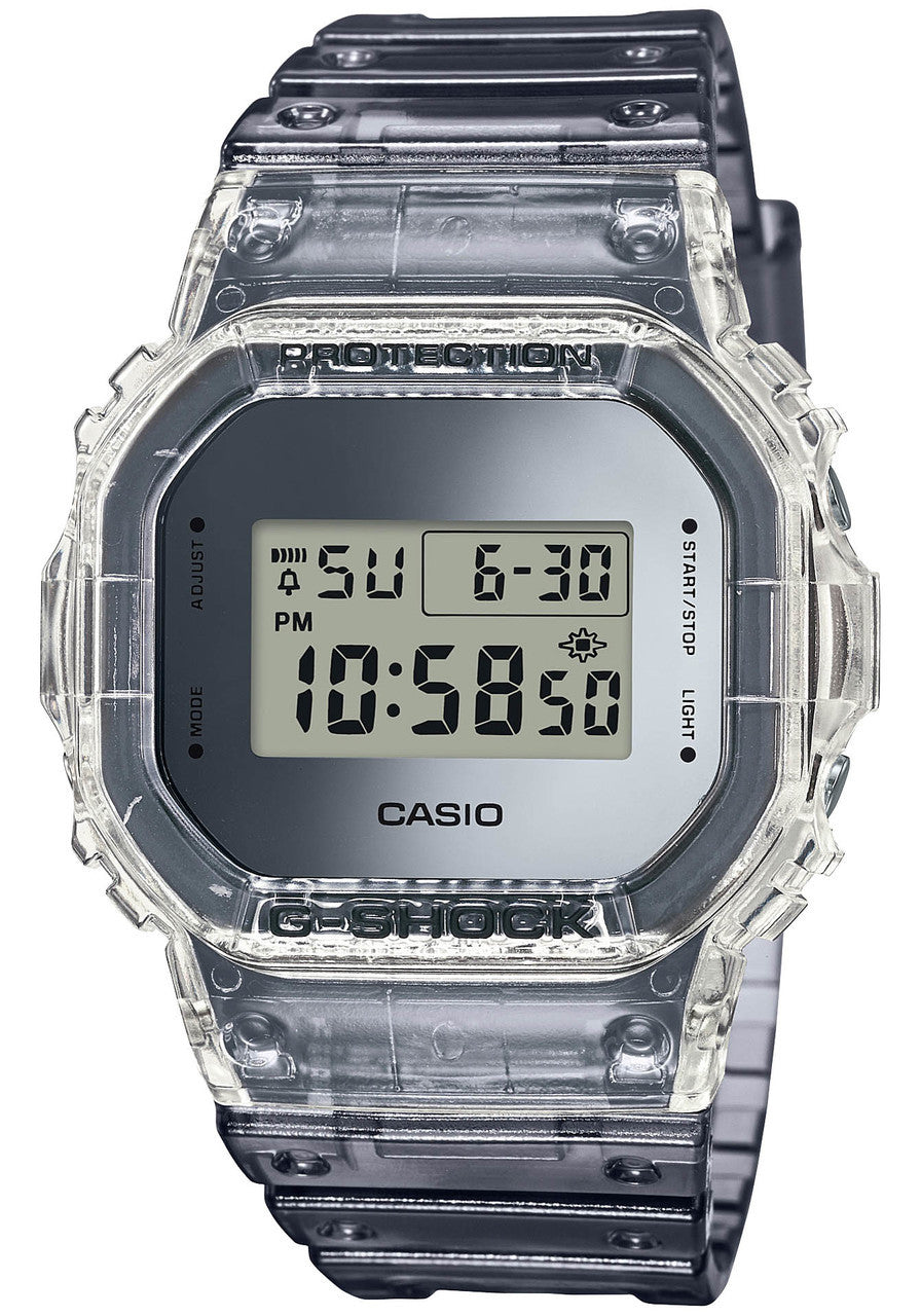 G-Shock: DW5600SK-1 Clear Skeleton Series Watch - Translucent