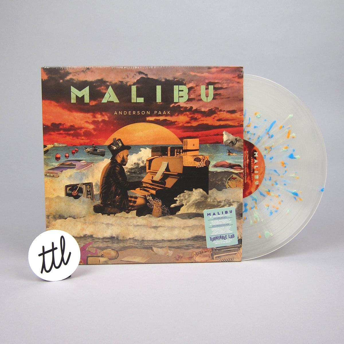Anderson .Paak: Malibu (Clear Splatter Colored Vinyl) Vinyl 2LP 