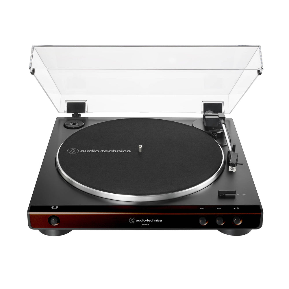 Audio-Technica: AT-LP60X-BW Automatic Turntable - Brown / Black - (Open Box Special)