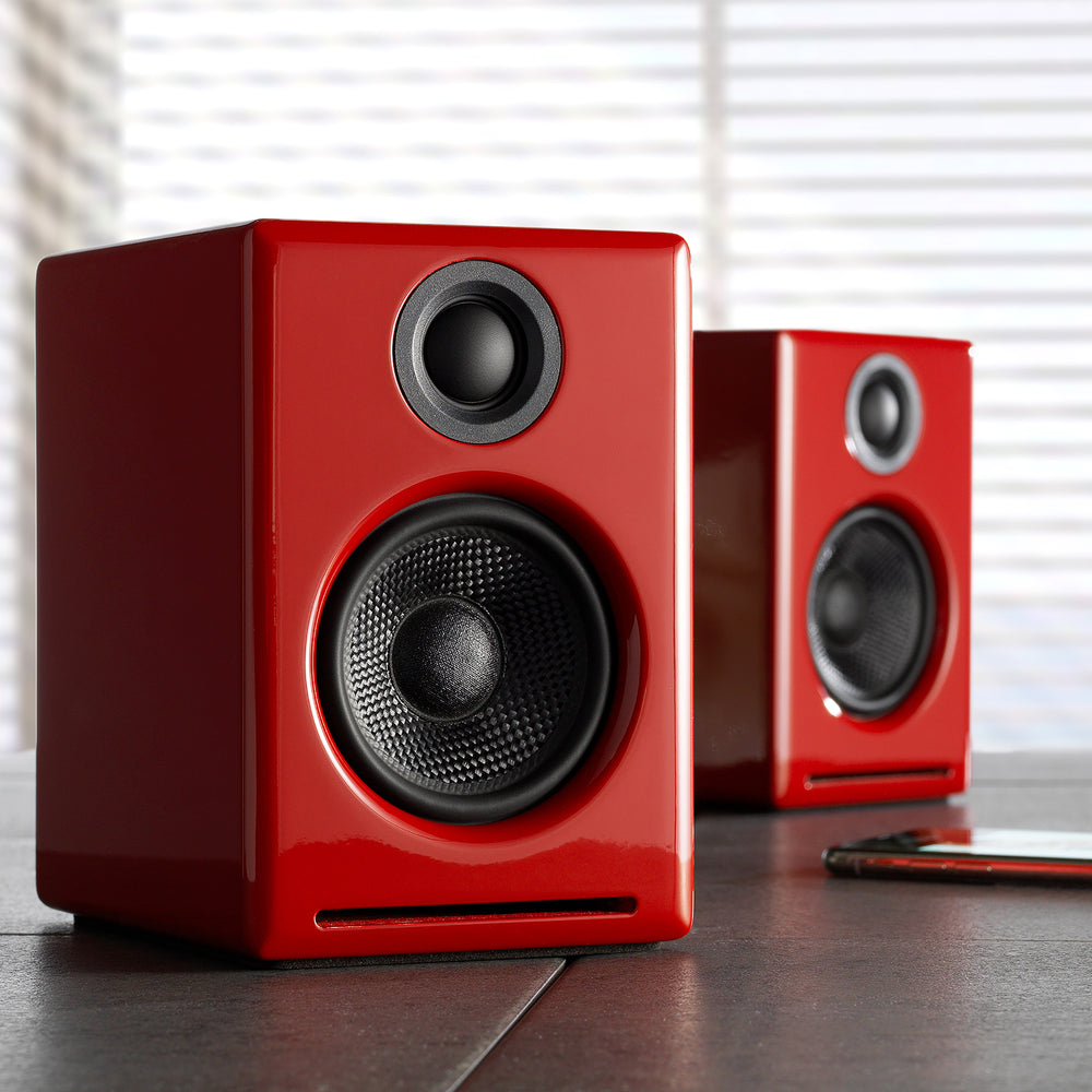 Audioengine: A2+ Wireless Powered Speakers w/Bluetooth - Red