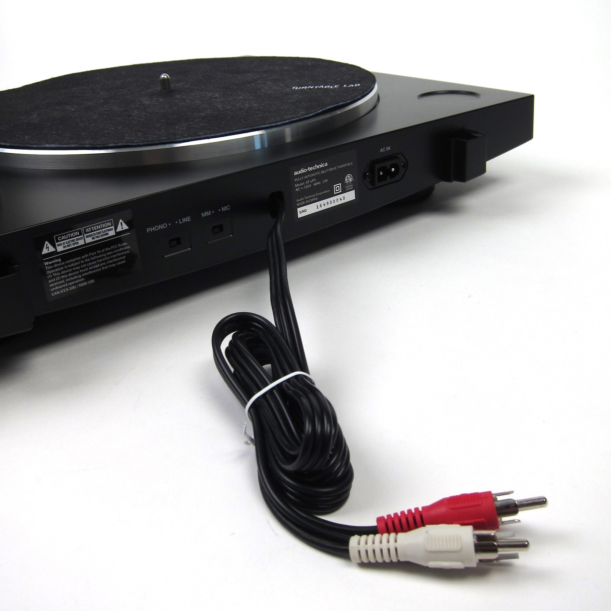 Audio-Technica: AT-LP3BK Automatic Turntable - Black — TurntableLab.com