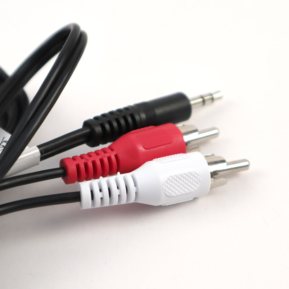 3.5mm Stereo Jack to RED & WHITE RCA Phono Cable Audio Aux Music