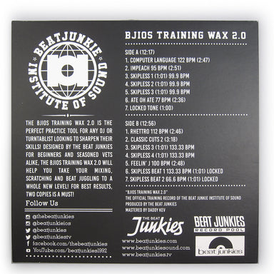 The Beat Junkies: B.J.I.O.S. DJ Training Wax 2.0 Vinyl LP