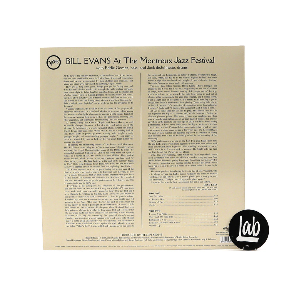 Bill Evans: At The Montreux Jazz Festival Vinyl LP