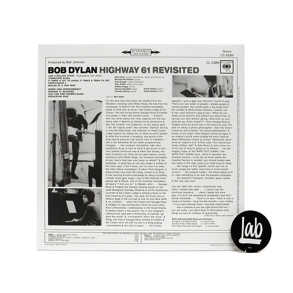 Bob Dylan: Highway 61 Revisited Vinyl LP