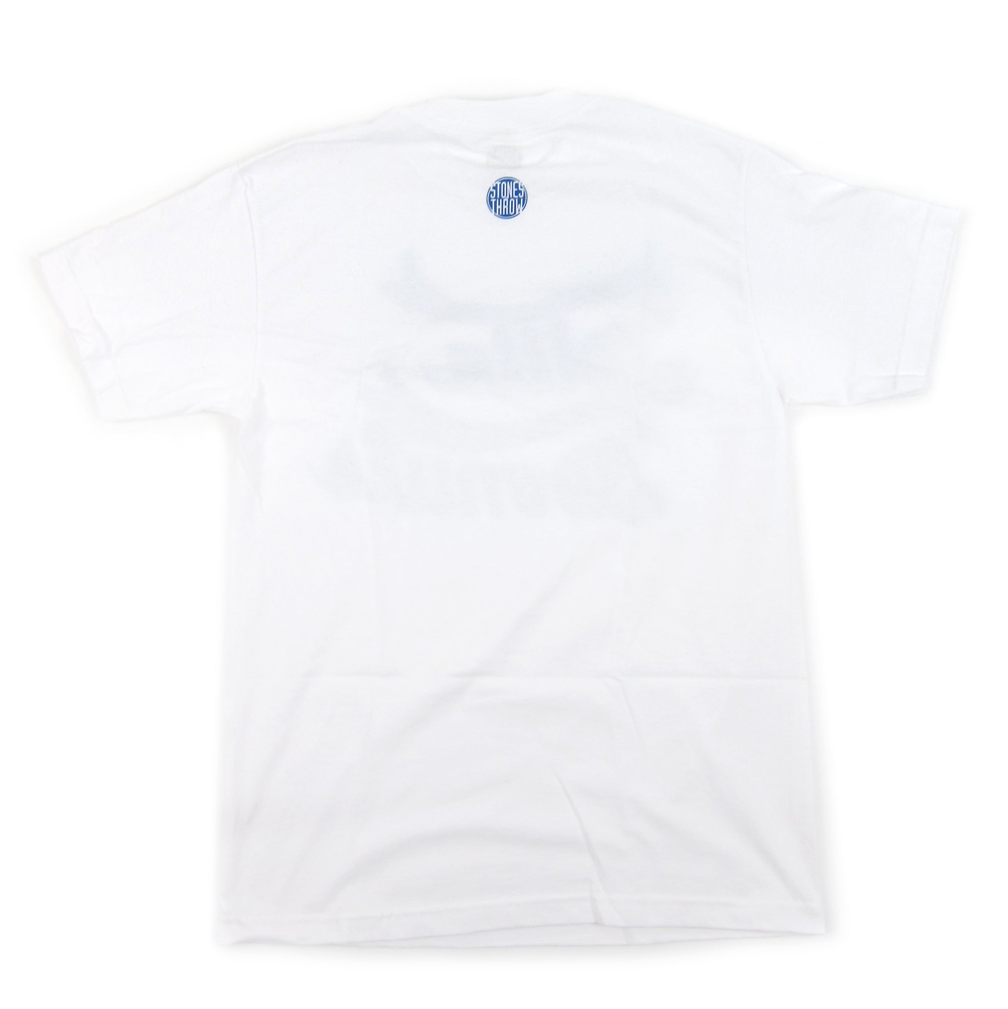 Stones Throw: Dilla Donuts Stencil Shirt - White / Blue — TurntableLab.com
