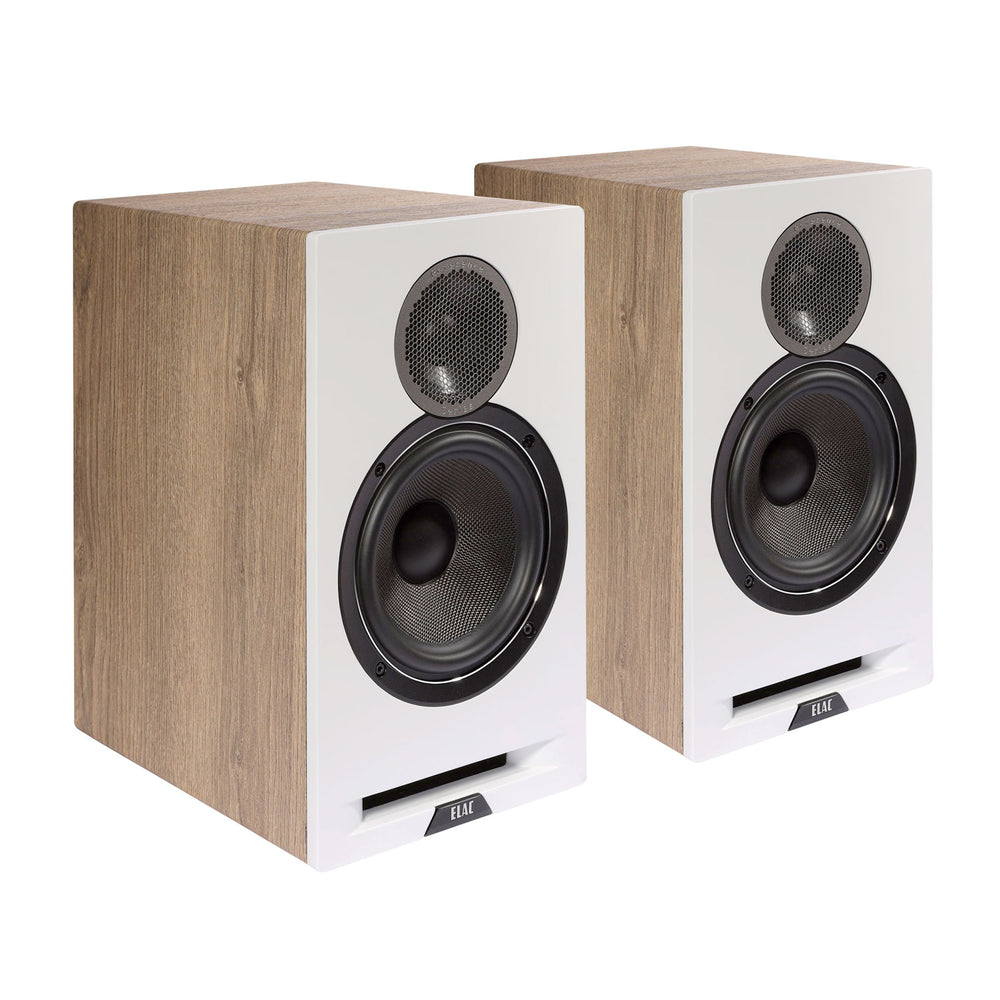 Elac: Debut Reference Passive Bookshelf Speakers (DBR62) - White/Oak