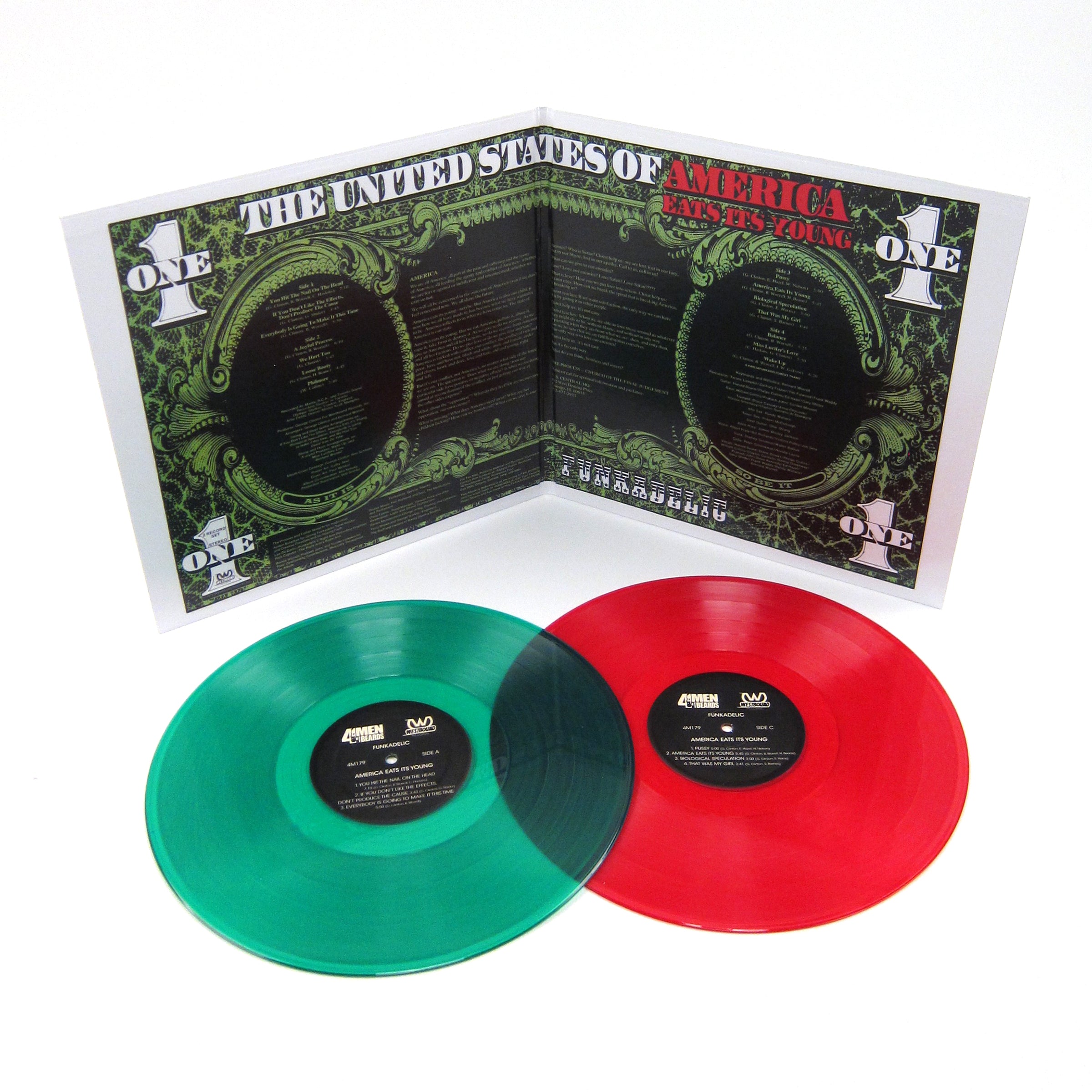 Funkadelic: America Eats Its Young (Red+Green Colored Vinyl) Vinyl 2LP ...