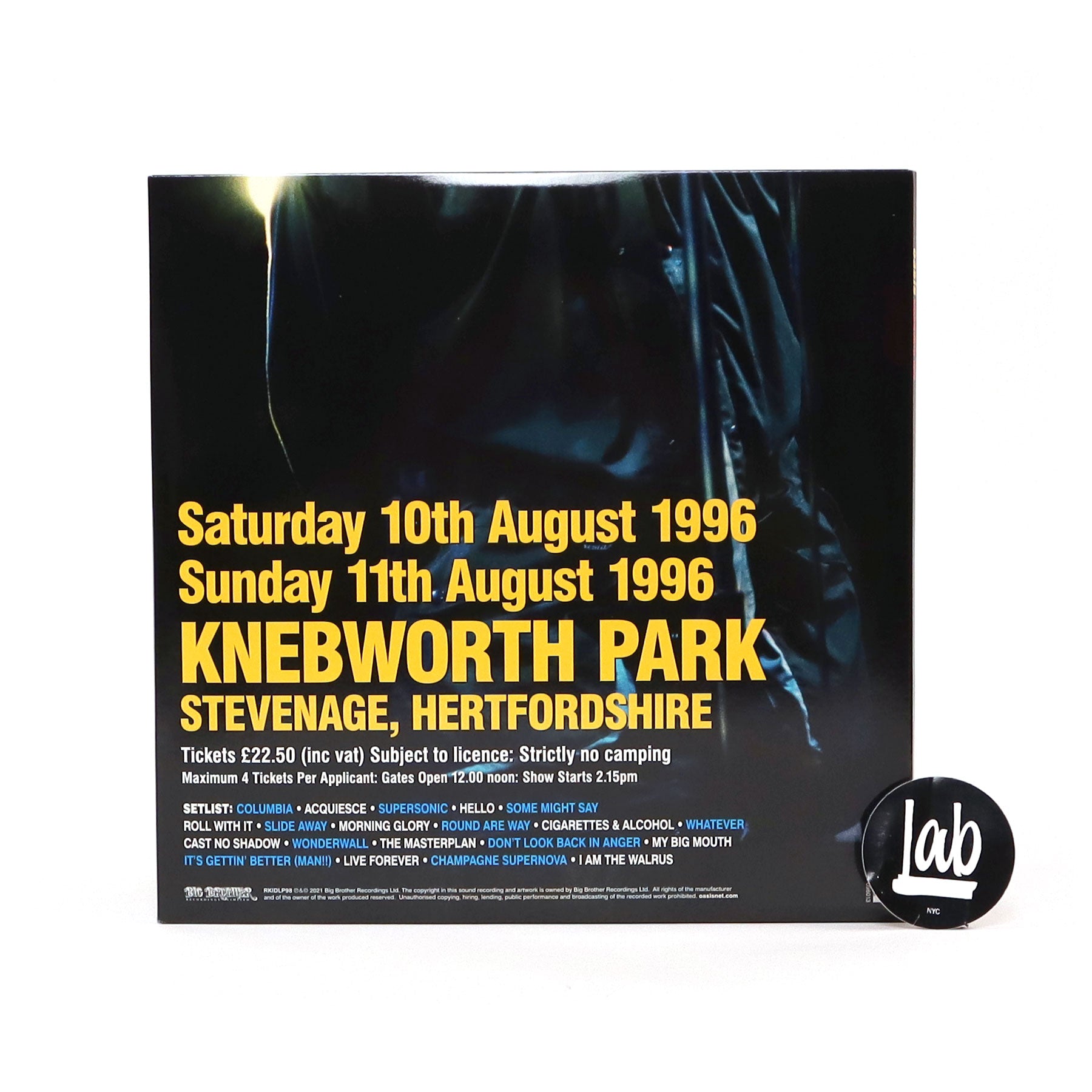 Oasis: Knebworth 1996 (180g) Vinyl 3LP — TurntableLab.com