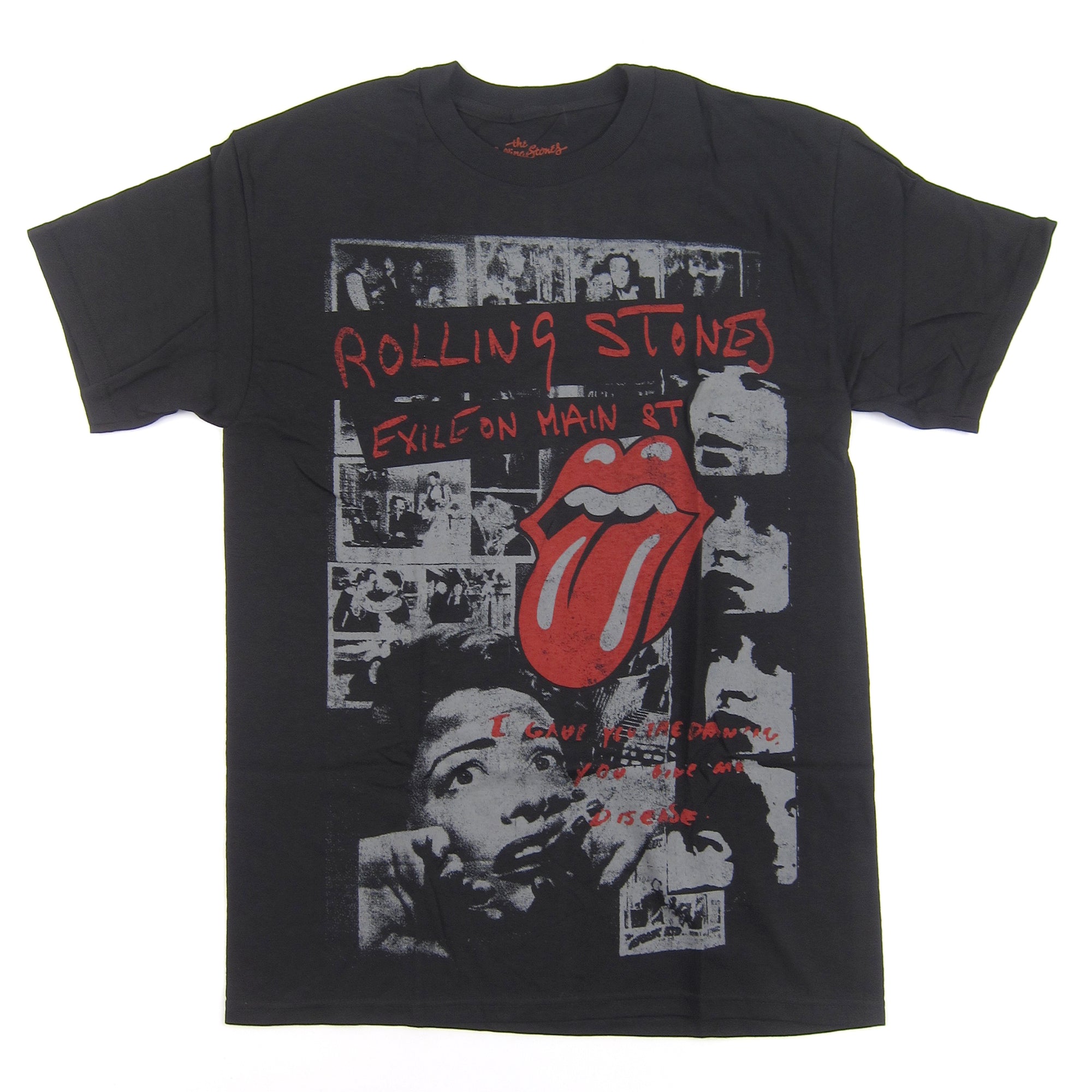 The Rolling Stones: Exile Faded Shirt - Black — TurntableLab.com