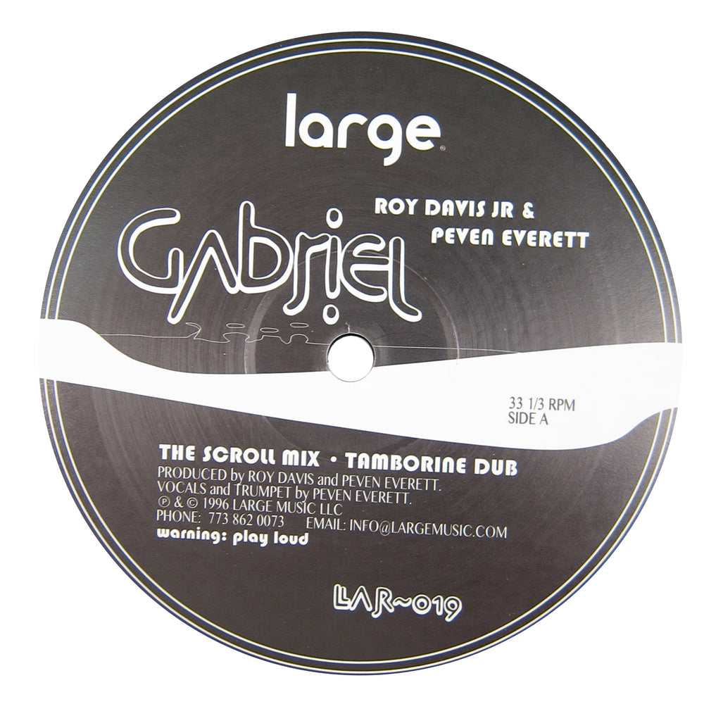 Roy Davis Jr & Peven Everett: Gabriel Vinyl 12"