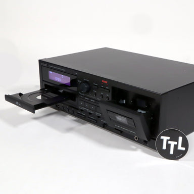 TEAC W-1200 Dual Cassette Deck with Recorder/USB/Pitch/Karaoke-Mic-in and  Remote : : Electronics