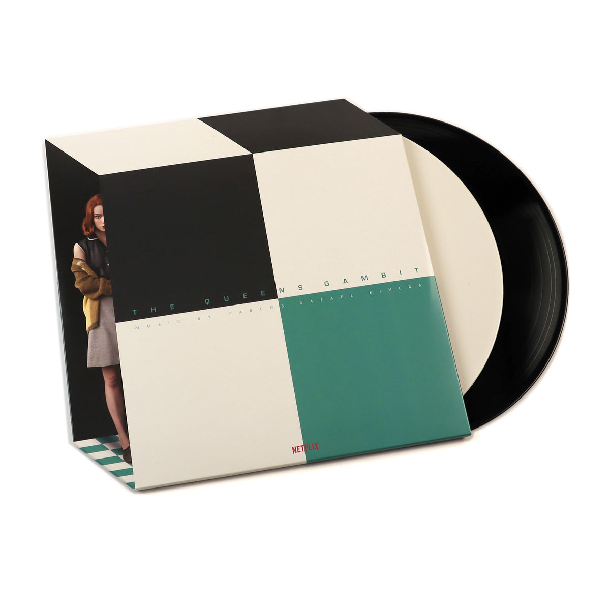 Queens Gambit Anegre Contemporary Board and Vinyl Box