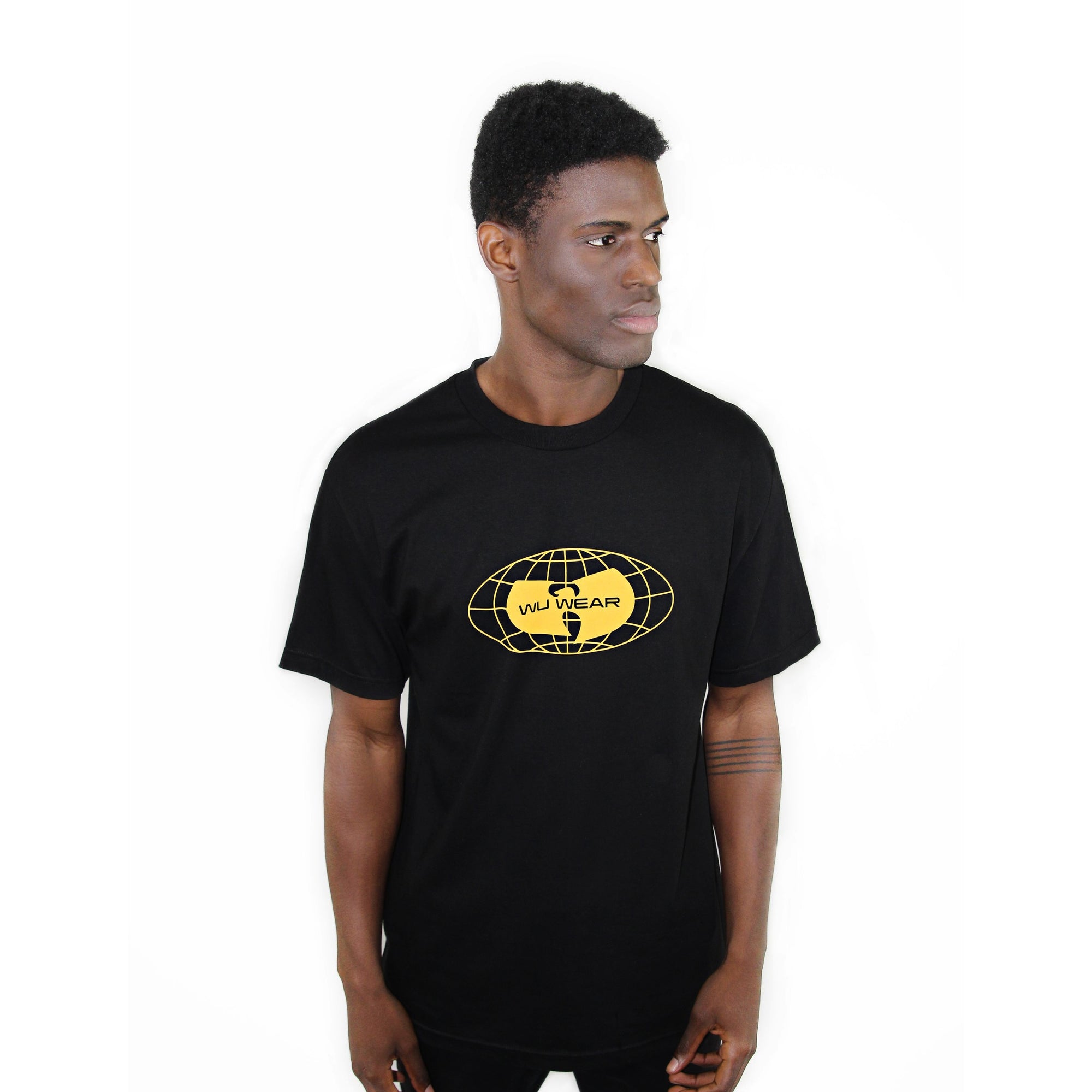 Wu Wear: Globe Logo Shirt - Black — TurntableLab.com